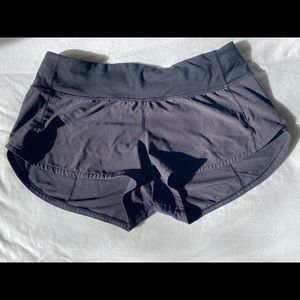 Black Speed Up Lululemon Shorts
